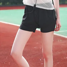 Vertvie женские дышащие шорты для бега тренировки Короткие новые женские сетчатые фитнес широкие быстросохнущие шорты поддельные две части