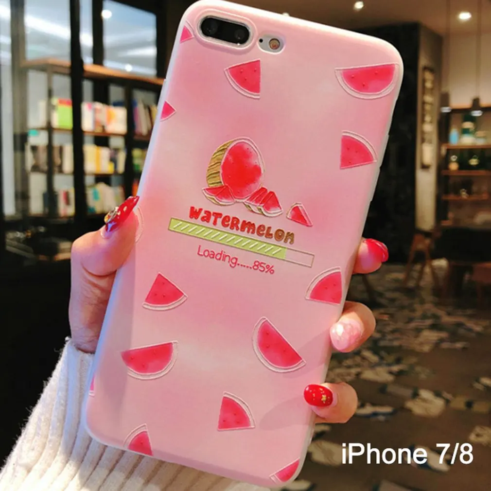 

Summer Fruit Cute Phone Case Drop Protection Anti-fall Cover For iPhone 5/5s/5SE 6/6s 6 Plus/6S Plus 7/8 7 Plus/8 Plus X