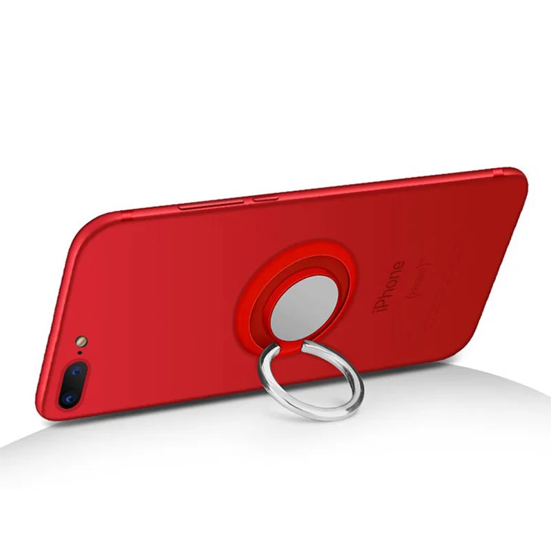 CA Shield Shape Finger Ring Holder For iPhone X XS XR Mount Stand Mobile Phone Finger Tablet Magnetic Car Holder For Samsung