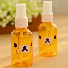 1 шт. мультяшная бутылка-спрей прозрачная пластиковая бутылка портативная бутылка-спрей с медведем круглая бутылка-спрей