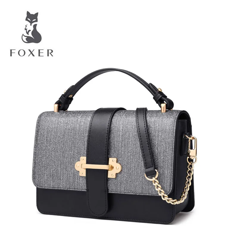 

Cow leather handbag 2019 new fashion one-shoulder small square bag Messenger bag Handbag female