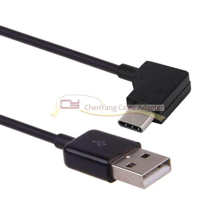 10 шт./лот прямоугольный USB 3,1 type C USB-C к USB 2,0 кабель 90 градусов разъем для планшета и мобильного телефона
