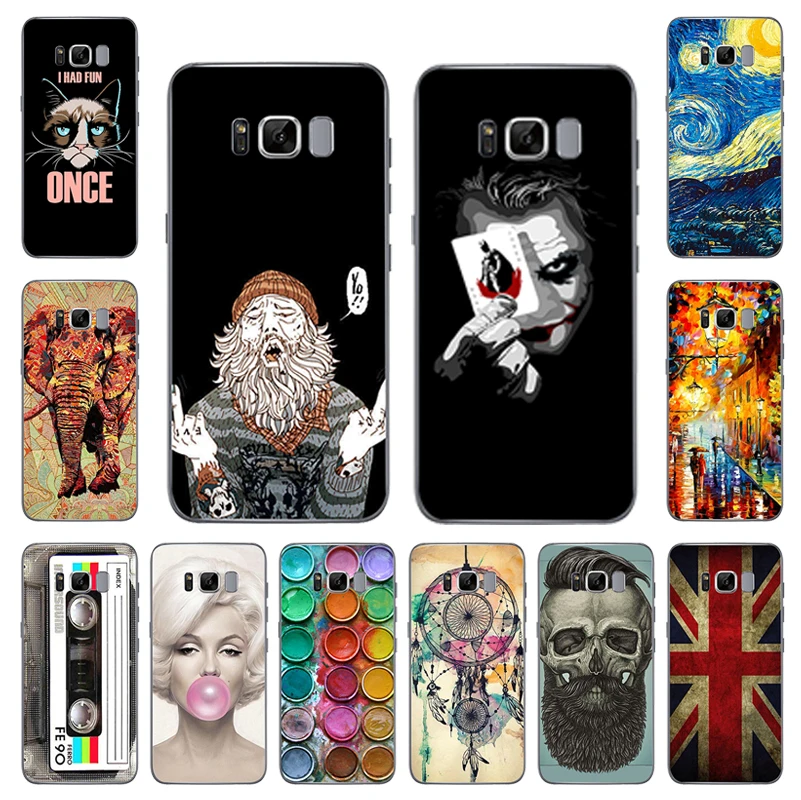 

Cool Design Soft TPU Case For Samsung Galaxy A3 A5 A7 J3 J5 J7 2017 2016 S7 Edge S8 Plus Soft Silicone Cover Phone Back Cases