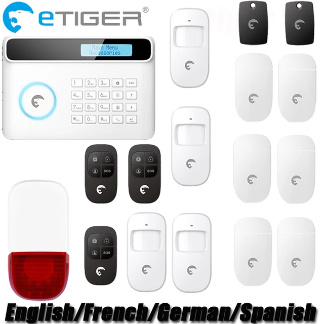 2017 Newest 433Mhz Etiger S4 Wireless GSM Alarm System Home Security Protection Alarm System-in