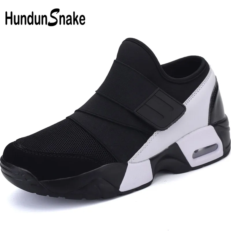 

Hundunsnake Black Air Cushion Sports Shoes For Male Breathable Mesh Sneakers Men Sport Shoes Women's Running Shoes For Men T113