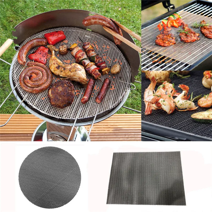 

Grill Accessories BBQ Grill Mat Reusable Nonstick Fiberglass Grill Pad For Oven Microwave Foil Tool barbecue accessories J21#5