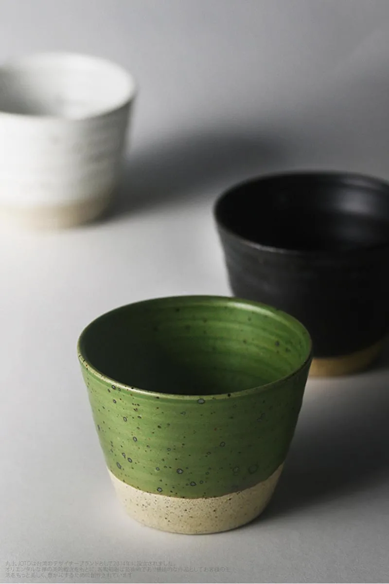 115 мл ручной работы Грубая керамика маленькая чайная чашка в японском стиле мастер чашка винтажный керамический чайный набор кунг-фу чайная церемония аксессуары