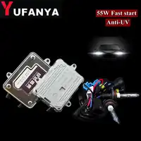 55W hid xenon Kit Car Headlight converison kit AC Ballast 55w with bulbs H11 h4-2 H7 H9 H1 9006 Bulb 4300K 6000k