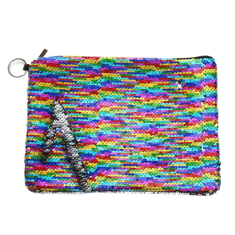 Colorful Косметичка для мальчиков и девочек, модные карандаши, унисекс, высокого качества, двойной цвет, карандаш для макияжа, Сумка с блестками, карандаш для женщин и мужчин - Цвет: Colorful