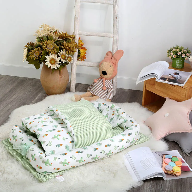 Новорожденный Постельное белье туристическая кроватка гнездо Одеяло Bebe
