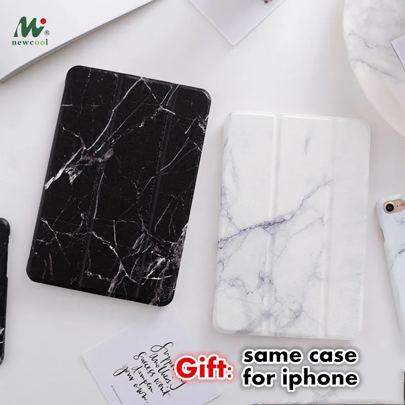 

mini5 Marble Magnet Flip Cover case For iPad Air Air2 Pro 9.7 10.5 11 12.9 2018 Mini 2 3 4 5 Tablet Case For ipad 9.7 2017 2019