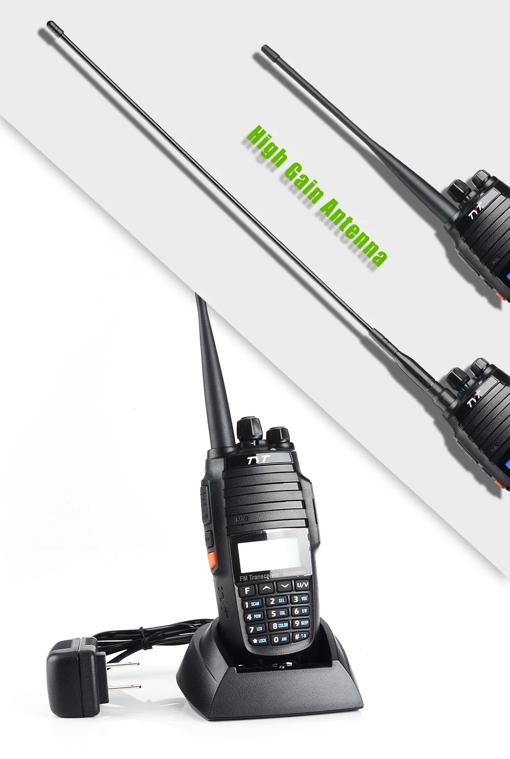 TYT UV8000D портативная рация 10 км двухдиапазонный VHF UHF 10 Вт Радио Comunicador 10 км 3600 мАч функция перекрестного ретранслятора радиоприемник TYT