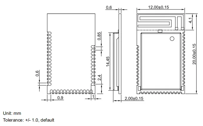 Беспроводной модуль приемопередатчика Bluetooth RF BLE 5,0 nRF52832 модуль 2,4 ГГц с антенной PCB