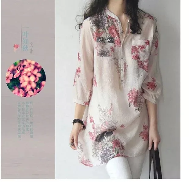 em v camisas femininas floral impressão blusa
