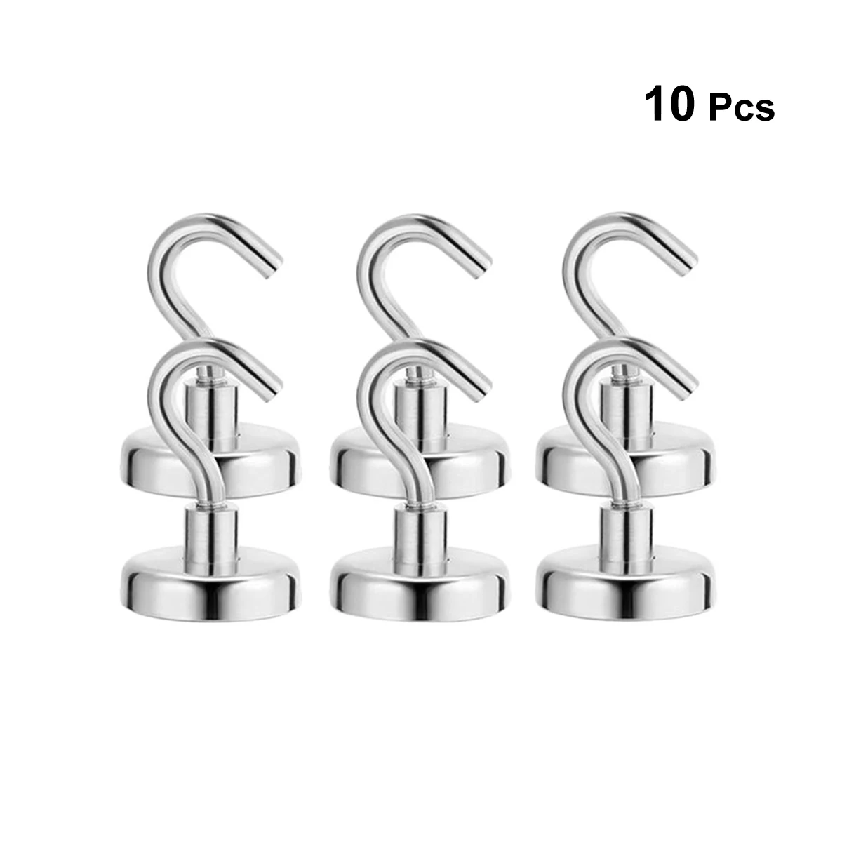 10pcs Сверхмощные магнитные крючки для организационное хранение кухонные принадлежности - Цвет: 10pcs