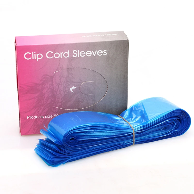 Tattoo Clip Cord Sleeves Bag Disposable Blue Clip Cord Cover Bags Clean