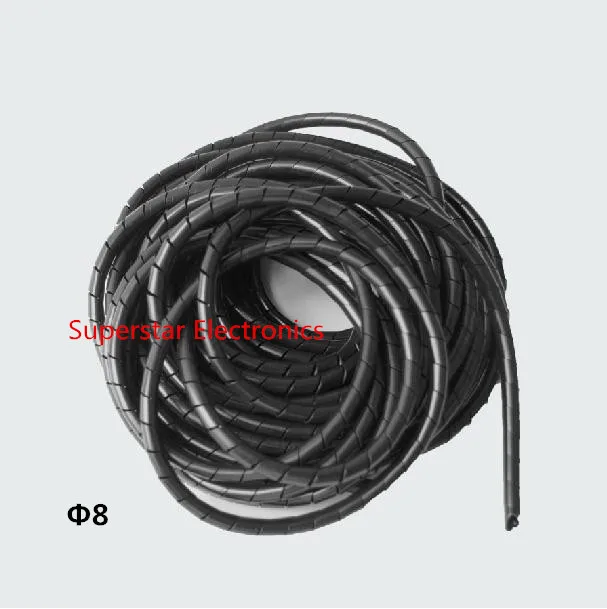 

Sprial wrapping 8mm About 12M Cable casing Cable Sleeves Winding pipe
