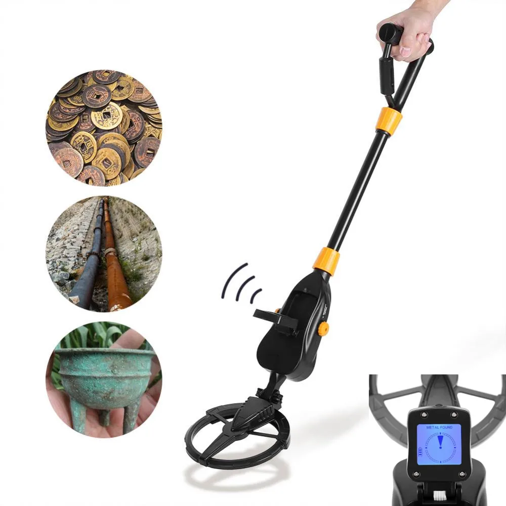 

Large LCD Display with Backlight Deep Sensitive Metal Detector Searching Adjustable Gold Digger Treasure Hunter Waterproof dial