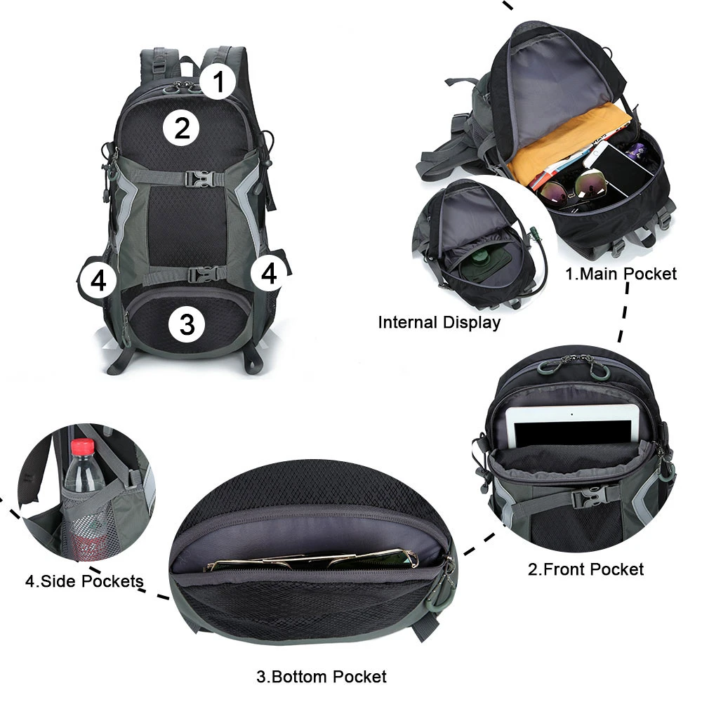 Winmax Outdoor Bags Hiking Backpack 30L Waterproof Anti-tear Nylon Quality Bag Men Women Climbing Travel Cycling Sports Backpack