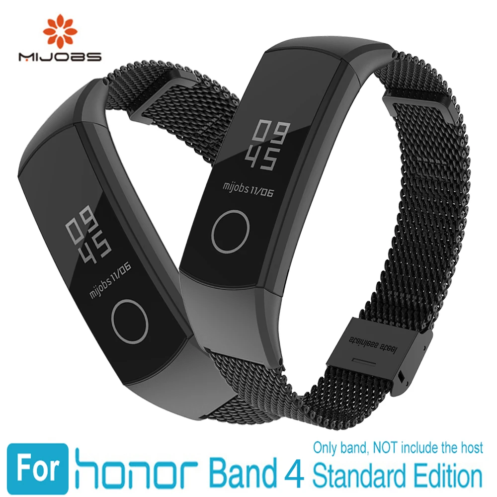 Металлический ремешок Mijobs для Huawei Honor Band 4 умный Браслет аксессуары браслет из