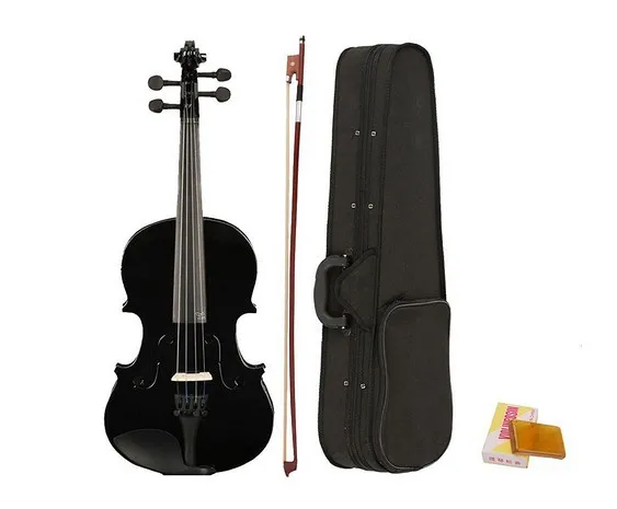 

High Quality Tilia 4/4 Black Violin Beginners Beginners Men And Women General Splint Violin Top Practice Piano