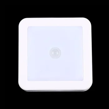 

1pc Energy Saving Battery Operated IR Motion Sensor Control Auto on/Off LED Wall Light for Hallway Bedside Staircase Night Light