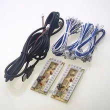 2 Players Zero Delay USB Encoder PC To HAPP Style Joystick & Arcade Push Buttons for MAME, Raspberry Pi RetroPie DIY Projects