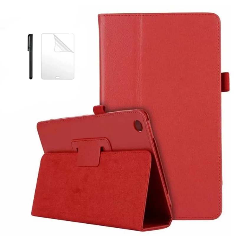 Смарт из искусственной кожи чехол для huawei Mediapad M3 lite 8 CPN-W09 CPN-AL00 Funda для huawei Mediapad m3 lite 8 чехол + Защитная пленка на экран + подставка для ручек