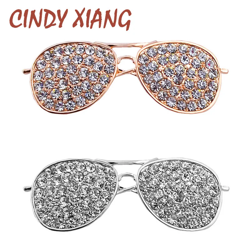 CINDY XIANG 2 цвета на выбор, стразы, солнцезащитные очки, броши для женщин, булавки и бижутерия брошь, Модная бижутерия, подарок