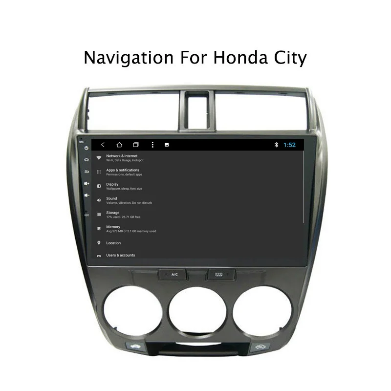 Discount NAVITOPIA 10.1inch 2G RAM 32G ROM Android 8.1 Car DVD Multimedia GPS Navigation for Honda City 2008 2009 2010 2011 2012-2014 6