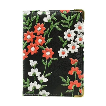 

DIKEDAKU Multifunctional Flower Printing Passport Cover Women Cute Pu Leather Travel Passport Holder Wallets Russia Passport Bag