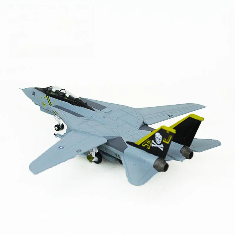 Амер 1/100 Американский военный боец модель F14 Tomcat F-14A AJ200 VF-84 Перевозчик дикаст сплав самолет модельные игрушки, коллекционные подарки