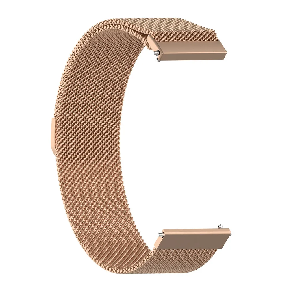 

Ouhaobin Milanese Loop For Ticwatch S2 GPS Fitness Smartwatch 22mm Stainless Steel Bracelet Watchband Magnetic buckle#20