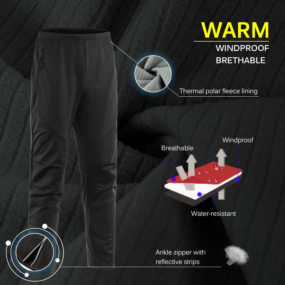 Мужские Водонепроницаемые флисовые ветрозащитные зимние велосипедные штаны для верховой езды, спортивные штаны для велоспорта, велосипедные штаны, велосипедные брюки