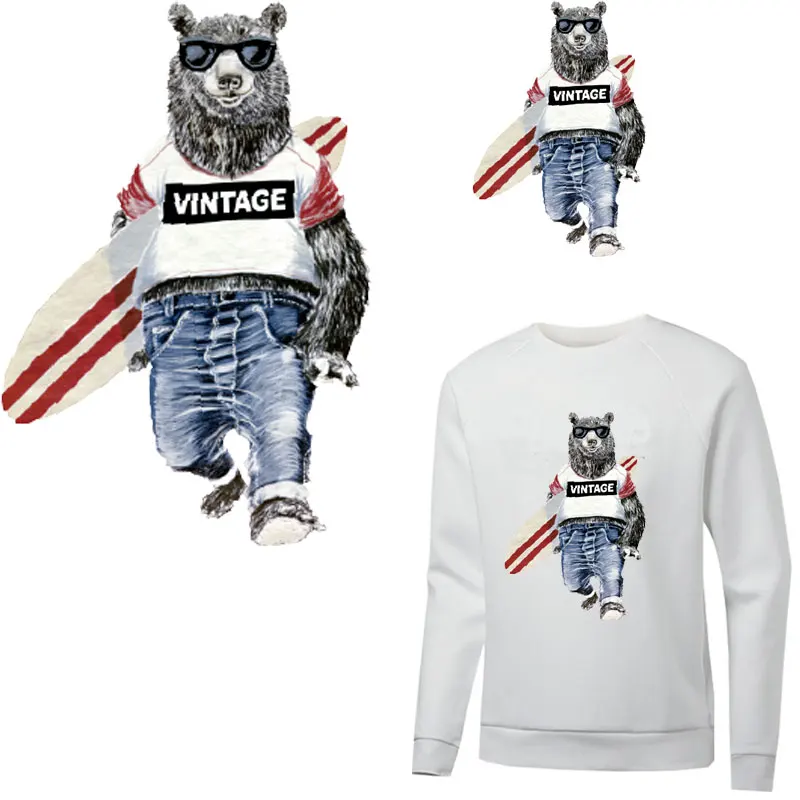 الحيوان الدب تصفح الحديد ملصق الرقع للملابس نقل الحرارة ل تي شيرت هوديس diy التصحيح parches termoadhesivos روبا الحيوان الدب تصفح الحديد ملصق الرقع للملابس نقل الحرارة ل تي شيرت هوديس diy التصحيح parches termoadhesivos روبا