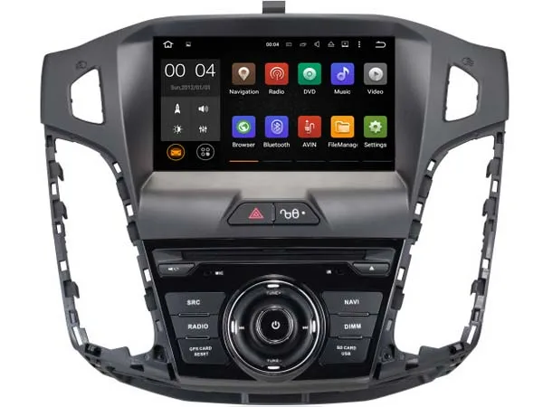 Flash Deal Android 9.0  Car Dvd Navi Player FOR FORD FOCUS 2012 audio multimedia auto stereo support DVR WIFI DAB OBD all in one 5