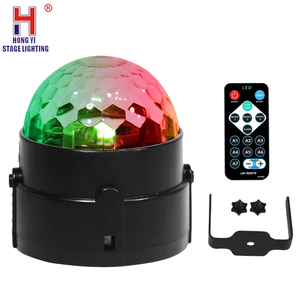 Voice Activated Disco DJ Stage LED Light Magic Ball 3w mini led light
