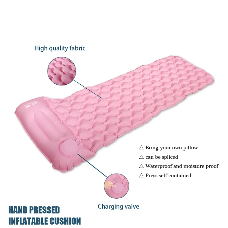 

Ultra Light Folding Compression Inflatable Cushion Outdoor Tent Camping Sleeping Pad Single Portable Household Mattress