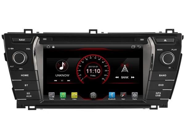 Flash Deal Fit for TOYOTA COROLLA 2014 OTOJETA android 91 Wifi version handfree car dvd player tape recorder GPS headunits with canbus 5