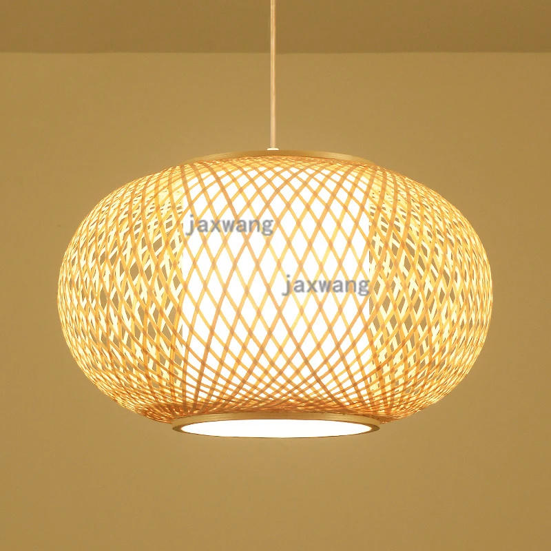

Asia Bamboo Art Led Pendant Lamp Lights Hanging Lamp Hanglamp Light Fixture Modern Hanging Ceiling Lamps Chandelier Lighting TY