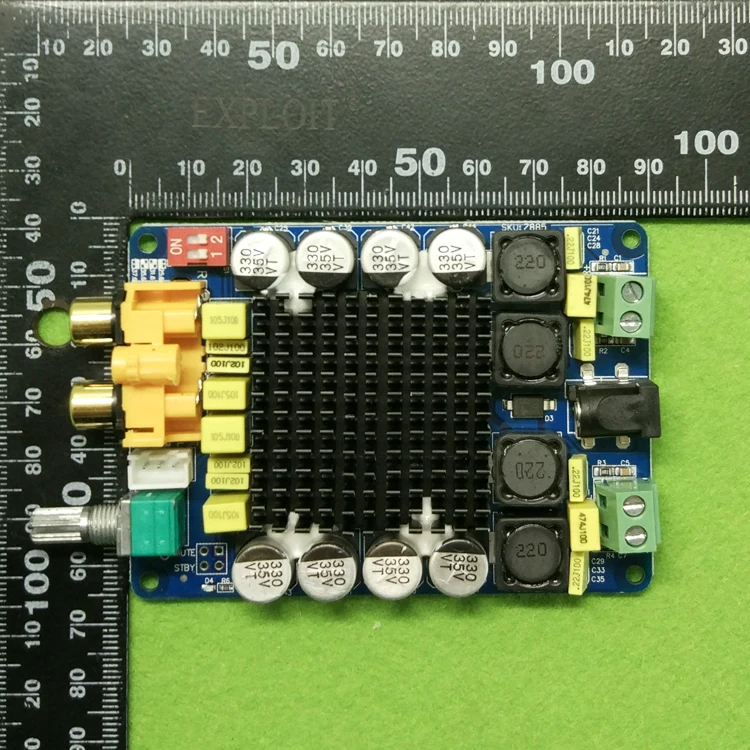 TDA7498 Мощность усилитель доска 2X100 W High Мощность цифровой компьютер Мощность усилитель двухканальной стерео (C6A4)