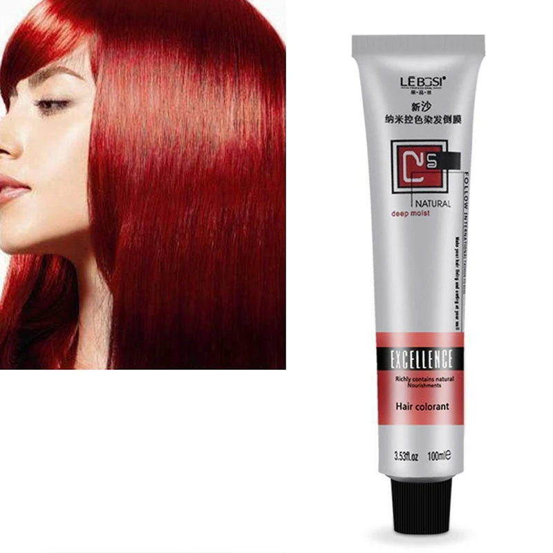 1 шт. краска для волос полуперманентный крем-краска для волос с длинным лазером KG66 - Цвет: red