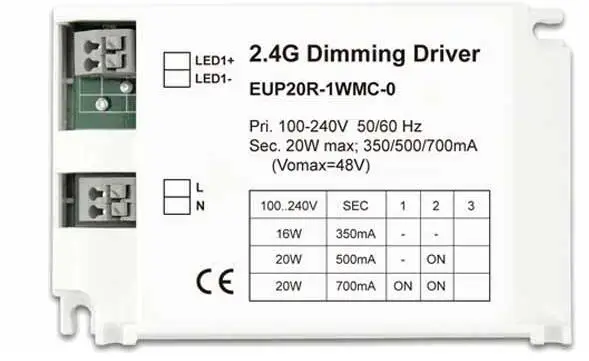 

2.4G LED Dimming Driver Constant Current Power LED dimming adjust the color temperature wireless