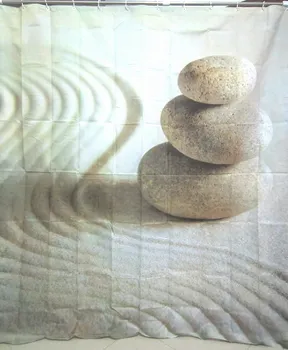

180*200 cm STONE and desert polyester high-definition printing waterproof mildew shower curtain