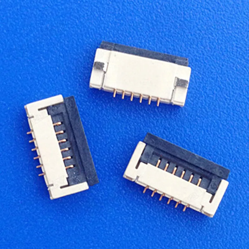 

6 pin Flip Type FPC/FFC Connector 1.0 Spacing Gold-plated Laptop Touchpad Socket High-temperature Resistance