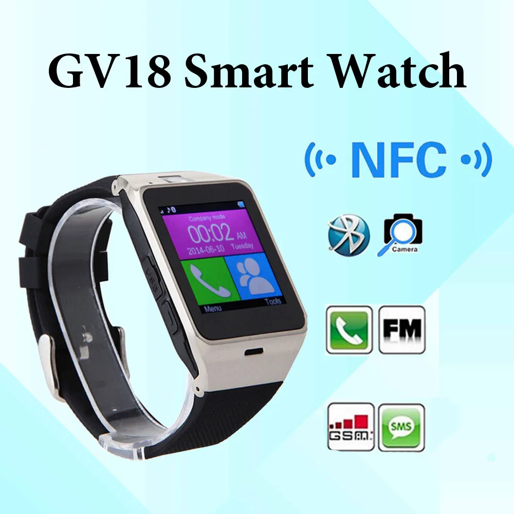Bluetooth Smart Watch Q18 Smartwatch Support NFC SIM Card