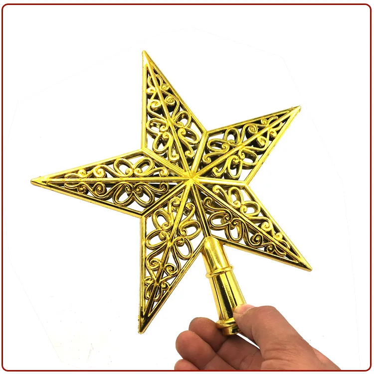 Openwork tree top star pure gold 2