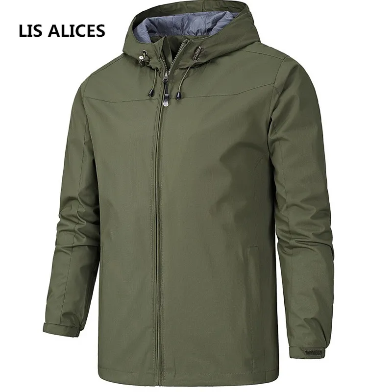 

LIS ALICES Gear Army Field Tactical Jacket Men Waterproof Rip-stop Military Jackets Spring Multi-Pockets Windbreaker Coat