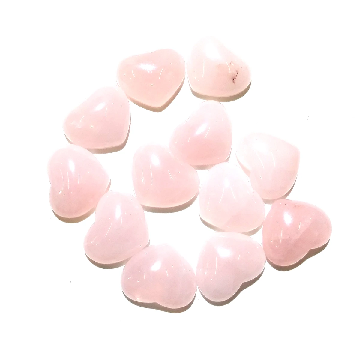 10 шт. розовый кварц натуральные камни кабошон 10x10 мм 15x18 мм 25x25 мм в форме сердца без отверстия для изготовления ювелирных изделий DIY