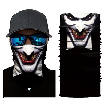 

BJMOTO NEW Scary Skull Masks Skeleton Easter Motorcycle Bicycle Riding Headwear Scarf Half Face Mask Terror Cap Neck Ghost